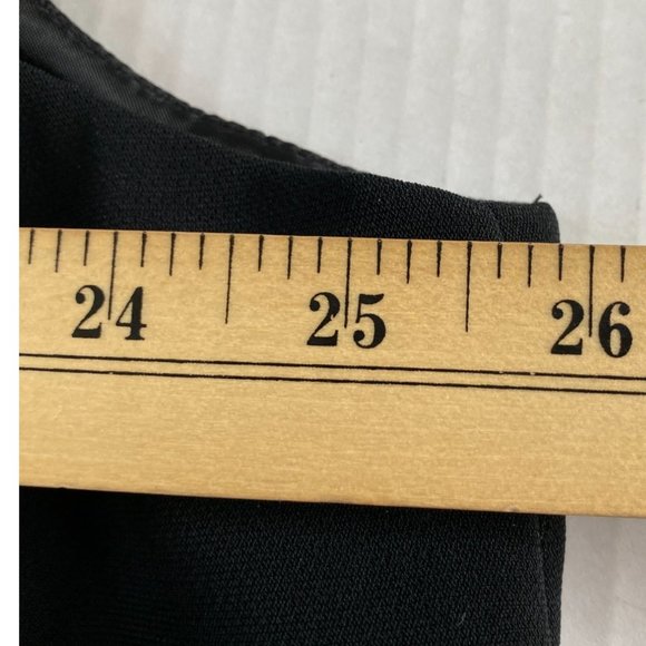 Kasper Womens Black Elegant Sleeveless Lined Crepe Side Zip Top Size 24W - Picture 7 of 8